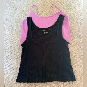 2 Small Crop Tank Tops Style Bundle American Eagle